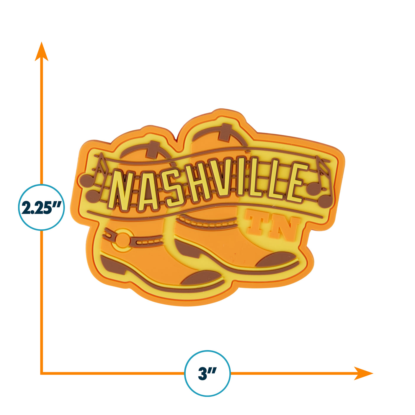 Nashville Tennessee PVC Fridge Magnet