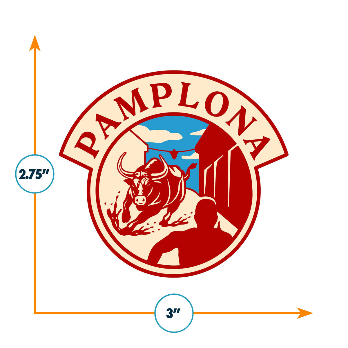 Pamplona Vinyl Sticker