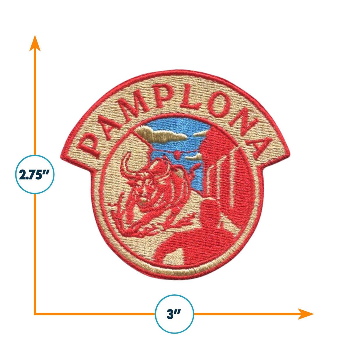 Pamplona Iron On Patch