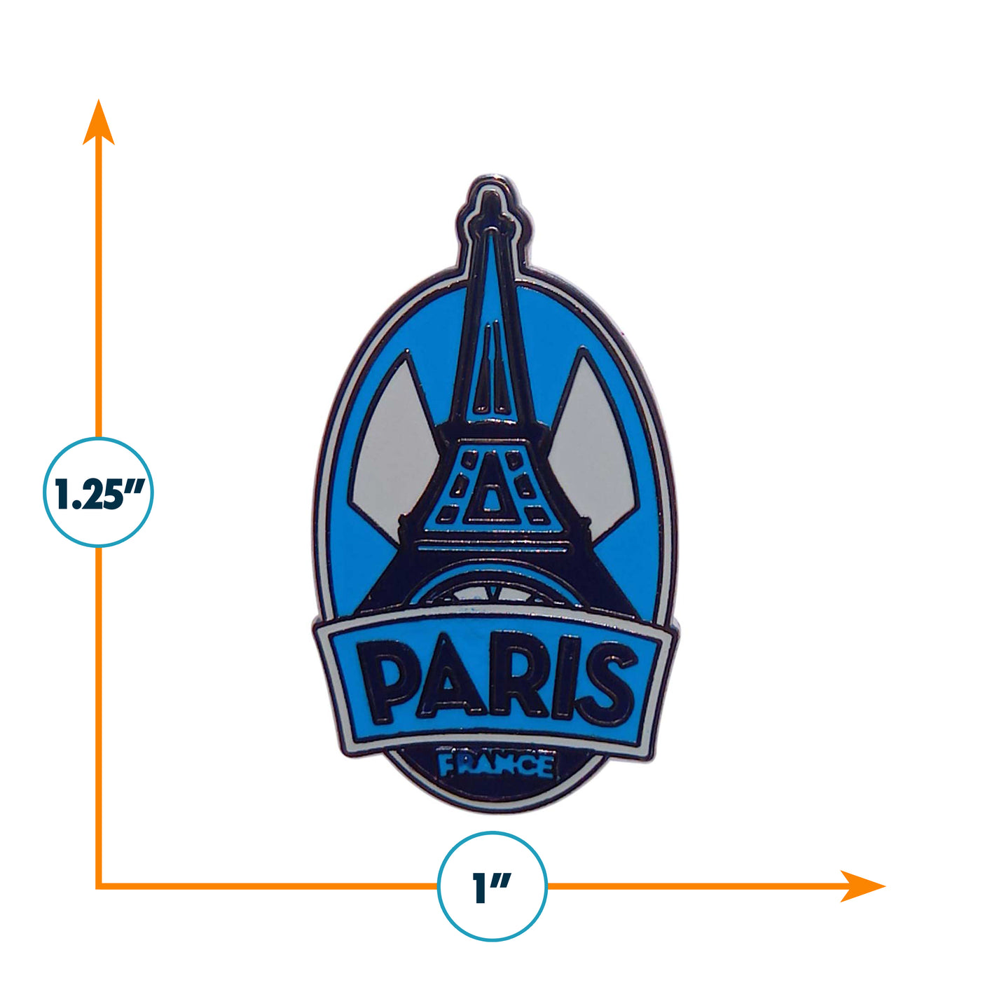 Paris France Enamel Pin