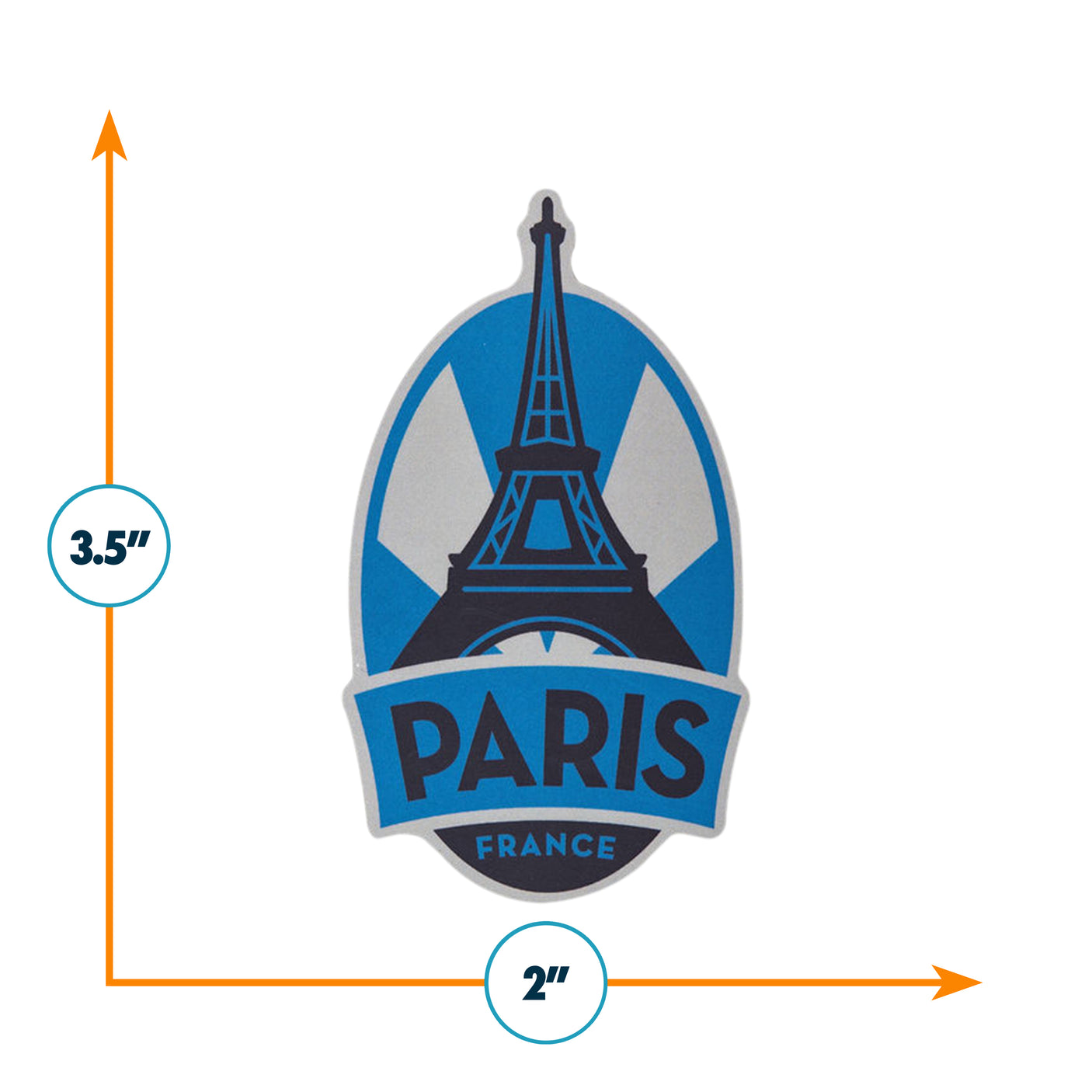 Paris France Sticker