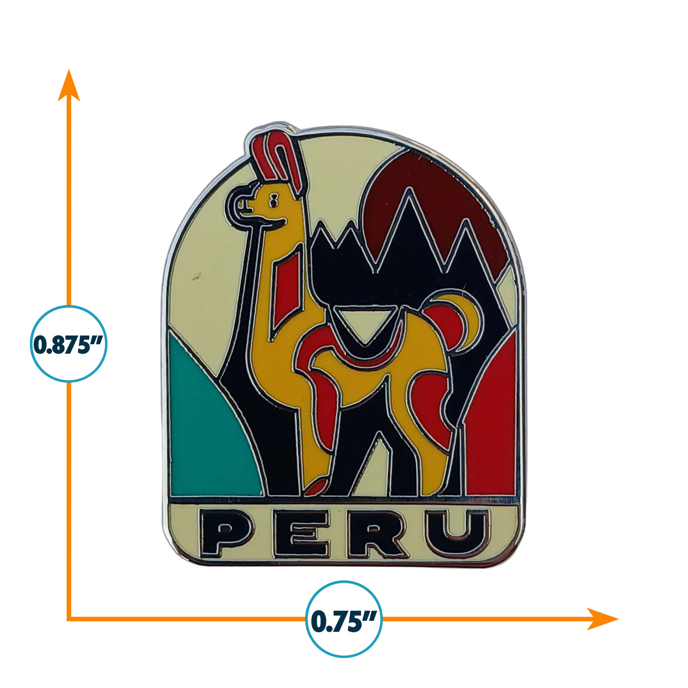Peru Enamel Pin