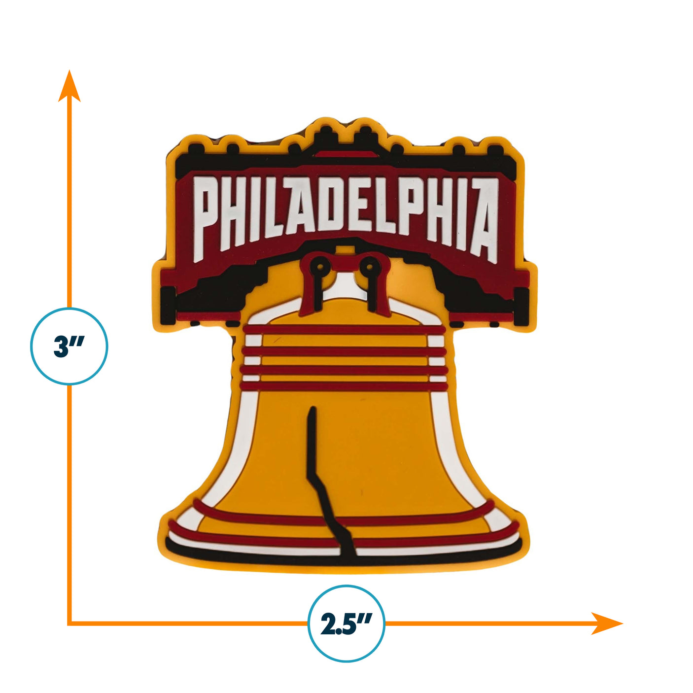 Philadelphia PVC Fridge Magnet