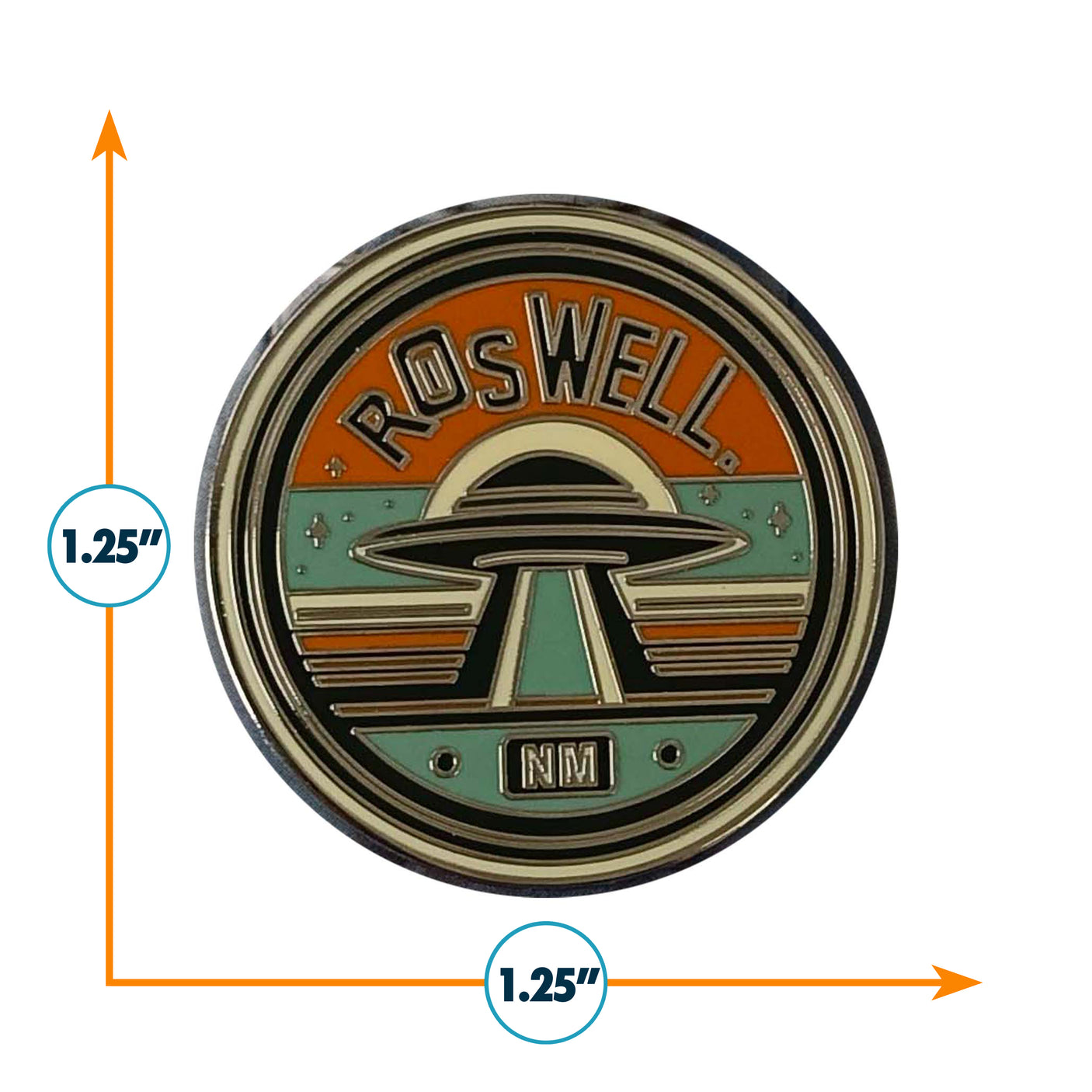 Roswell, NM Enamel Pin