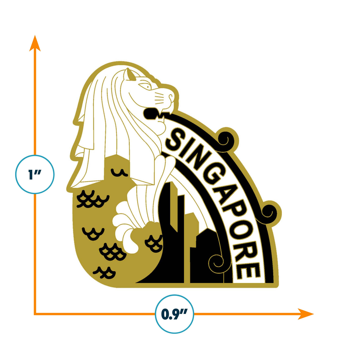 Singapore Enamel Pin