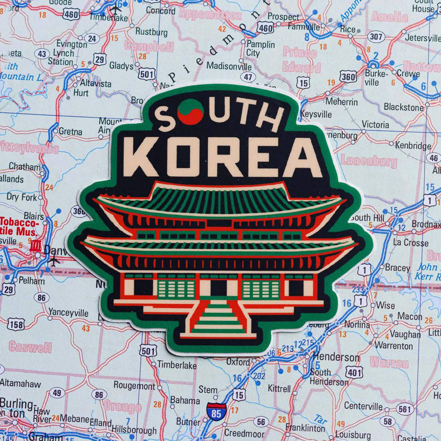 South Korea Enamel Pin