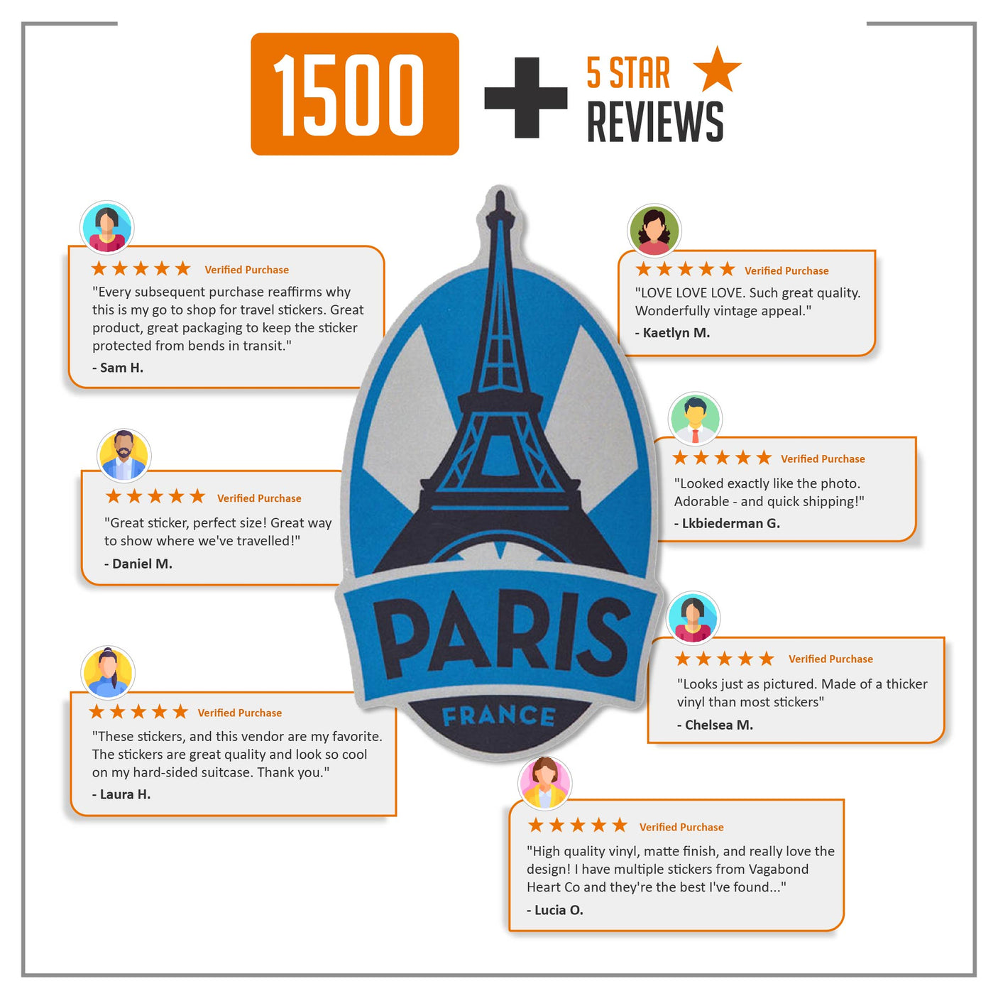 MINI Travel Stickers - 65 Locations!