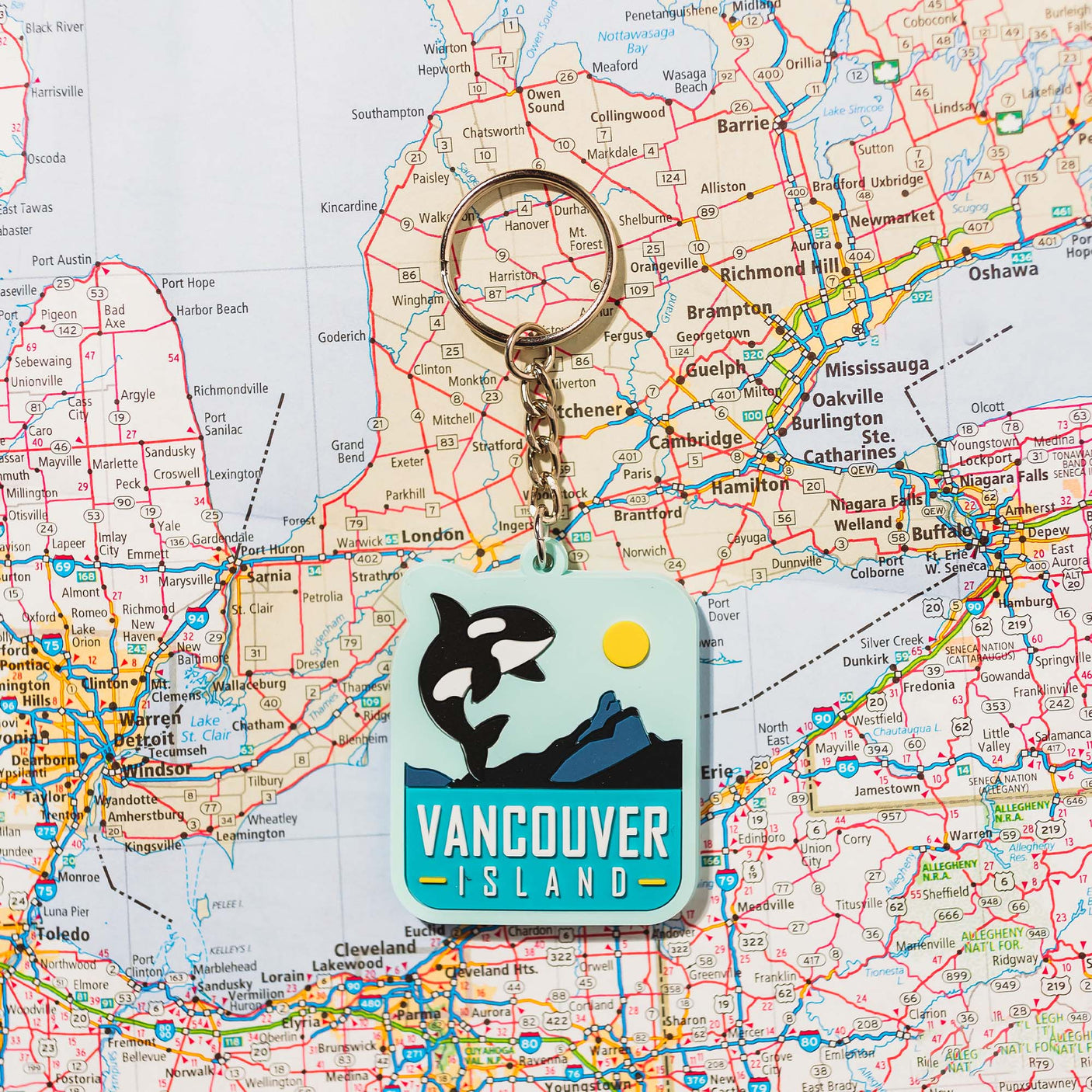 Vancouver Island PVC Keychain