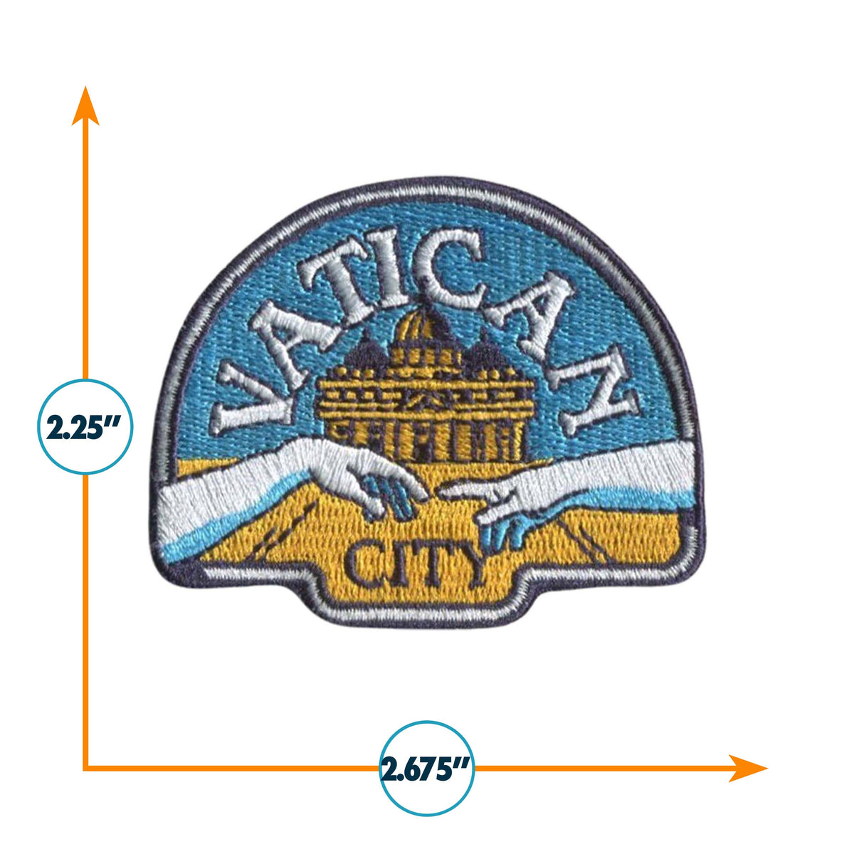 Vatican City Iron On Patch