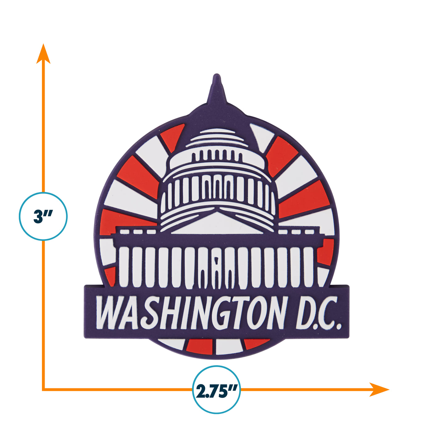 Washington DC PVC Fridge Magnet