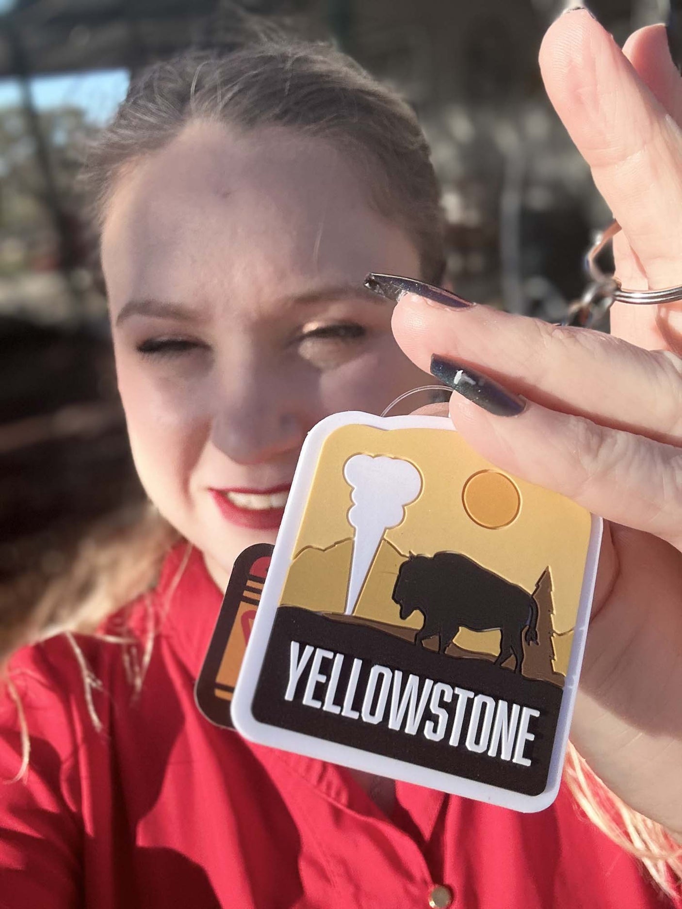 Yellowstone National Park Keychain