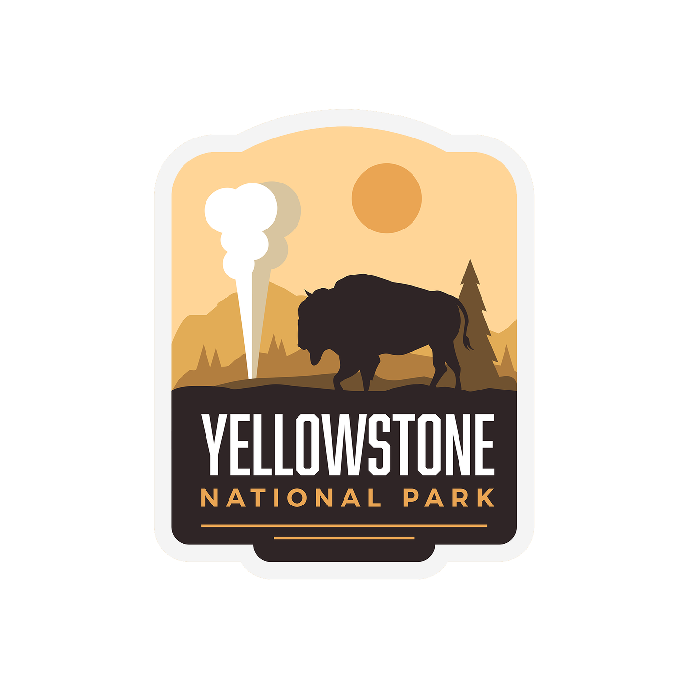 Yellowstone National Park Sticker