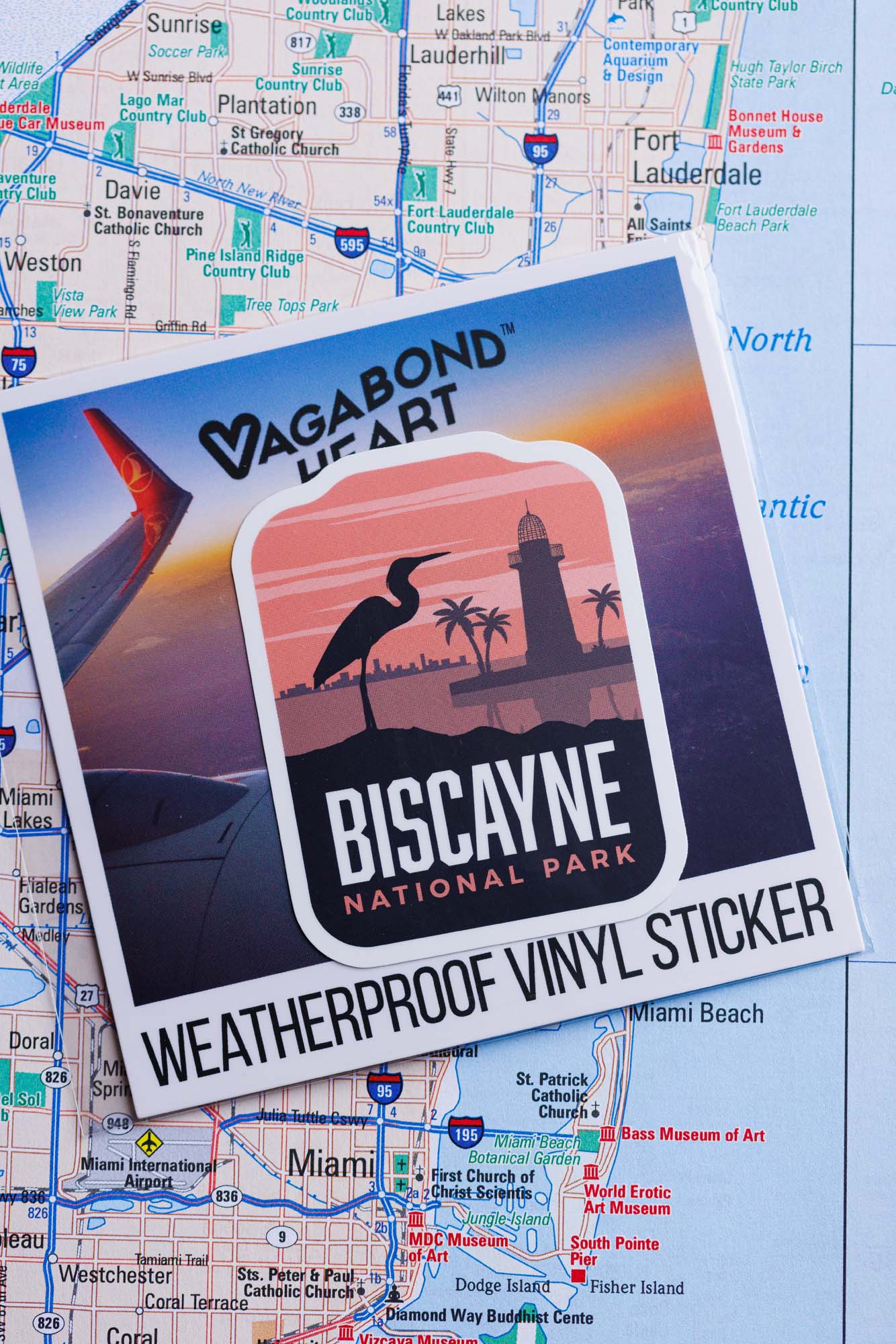 Biscayne weatherproof vinyl sticker