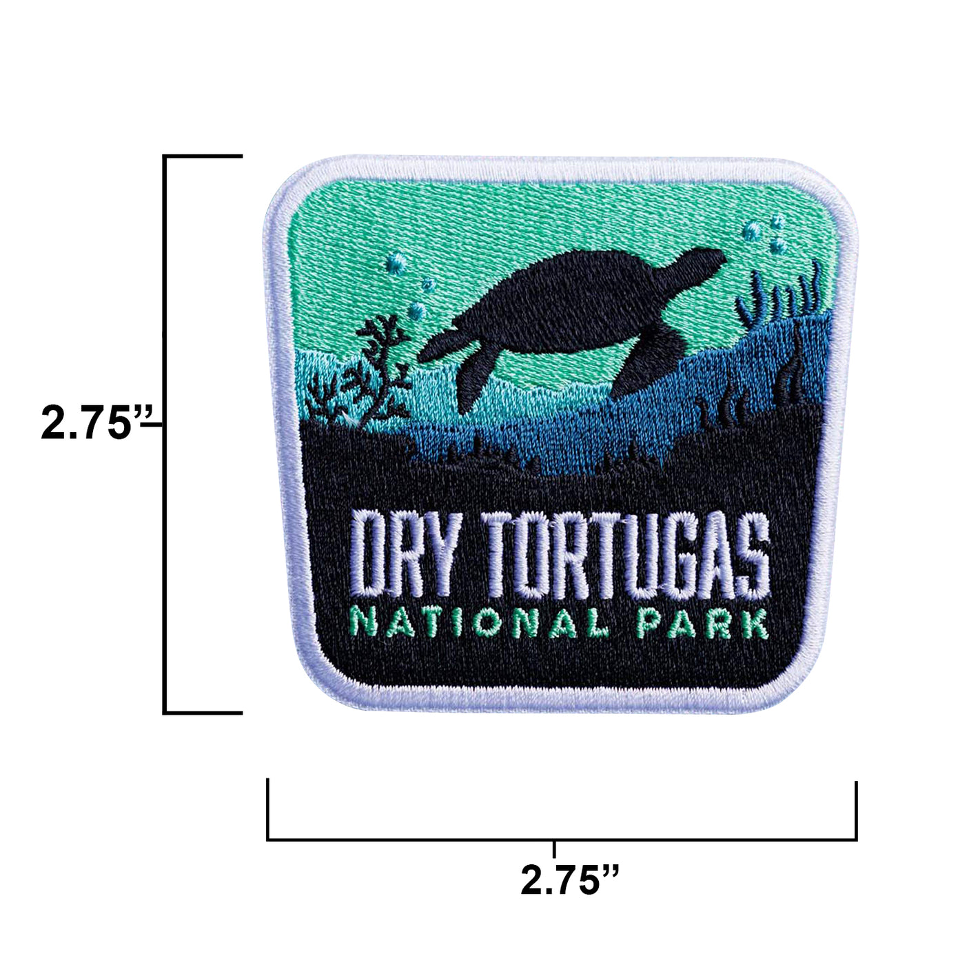 Dry Tortugas patch size information