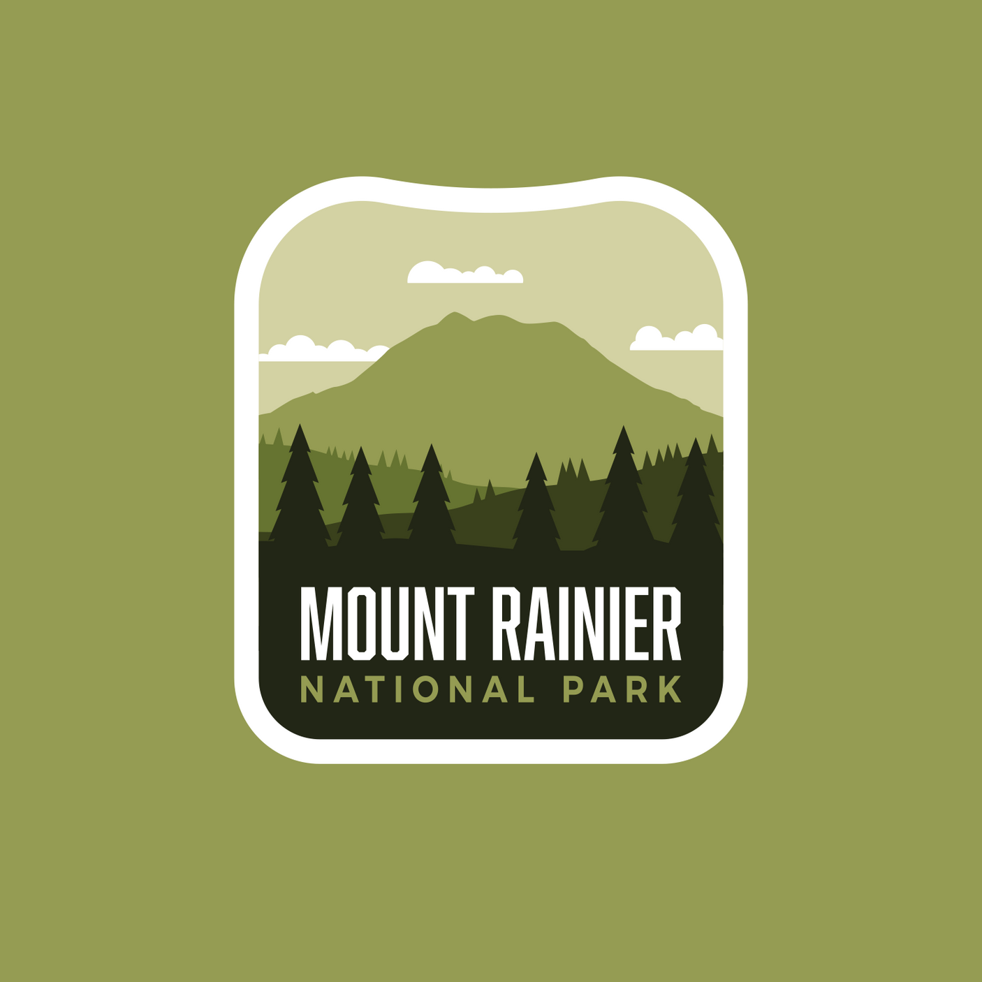 Mount Rainier National Park Sticker