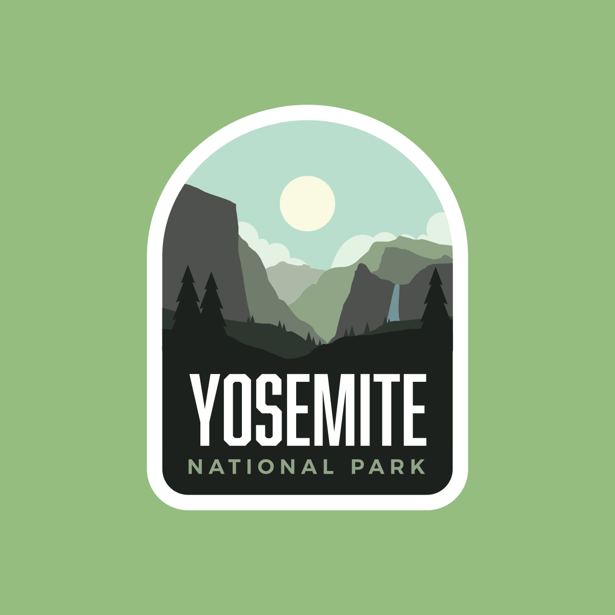 Yosemite National Park Sticker