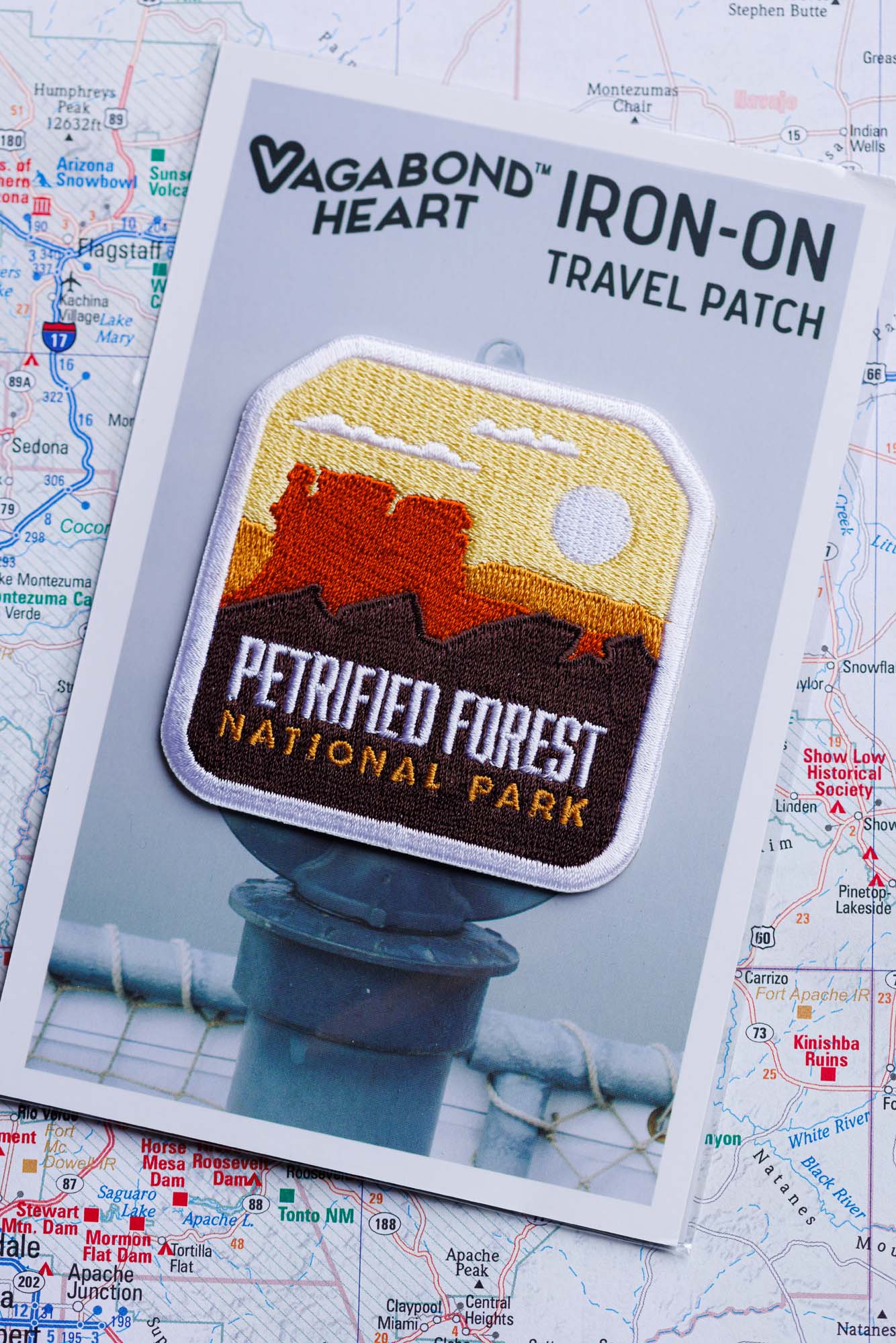 Petrified Forest patch on a map