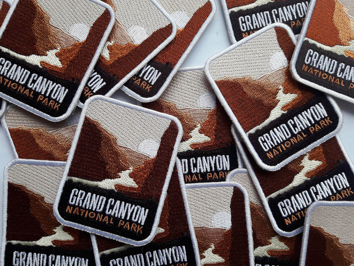 Grand Canyon National Park patch featuring a landscape design with earthy tones and embroidered text.