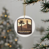 Castillo De San Marcos National Monument Ceramic Christmas Ornament