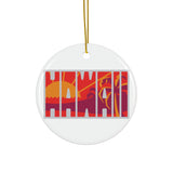 Hawaii Ceramic Christmas Ornament