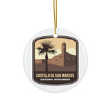 Castillo De San Marcos National Monument Ceramic Christmas Ornament