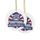 Washington D.C. Ceramic Christmas Ornament