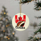 Canada Ceramic Christmas Ornament