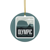 Olympic National Park Ceramic Christmas Ornament