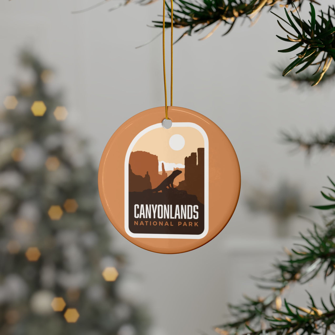 Canyonlands National Park Ceramic Christmas Ornament