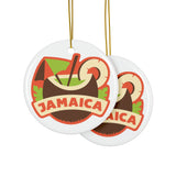 Jamaica Ceramic Christmas Ornament