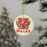 Wales Ceramic Christmas Ornament