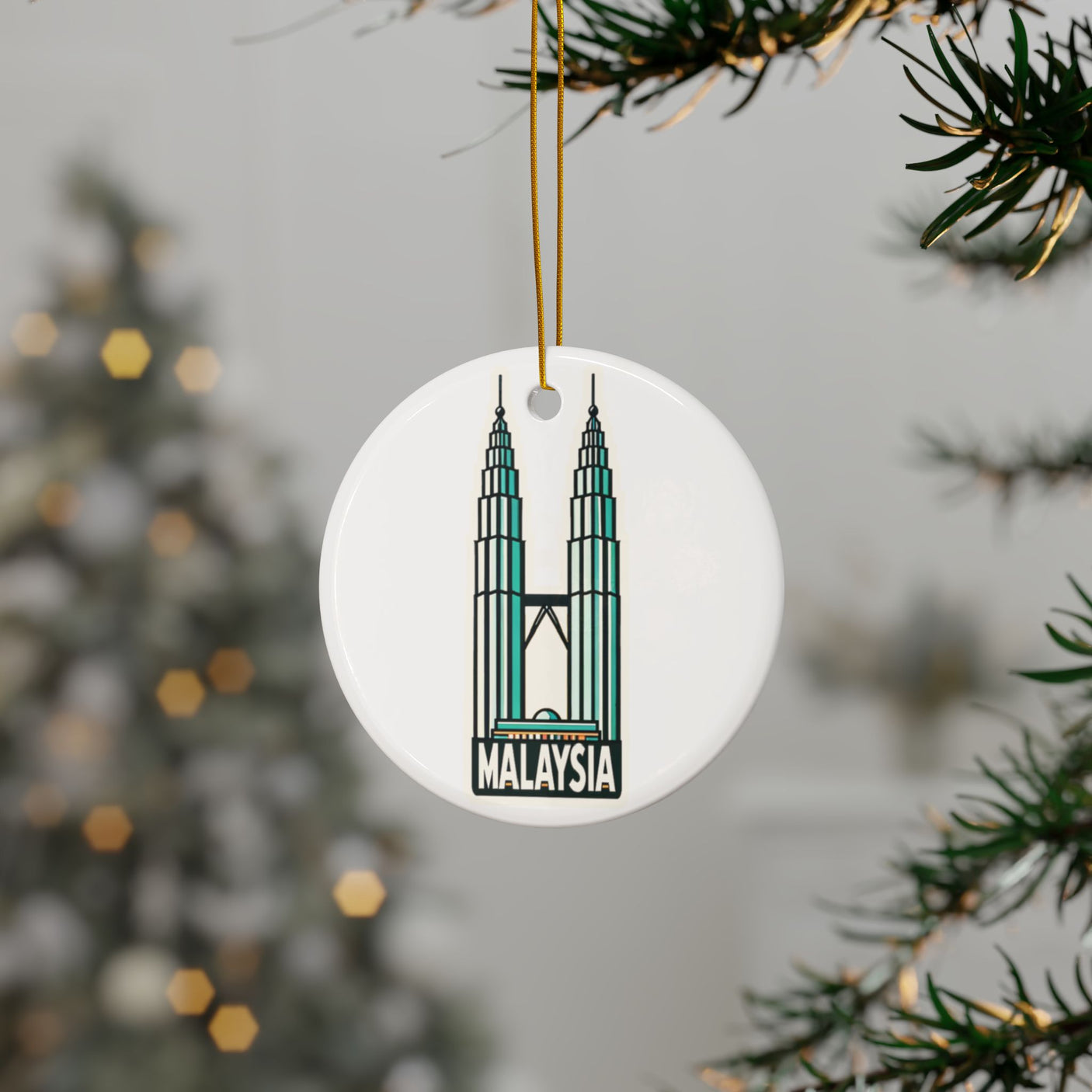Malaysia Ceramic Christmas Ornament
