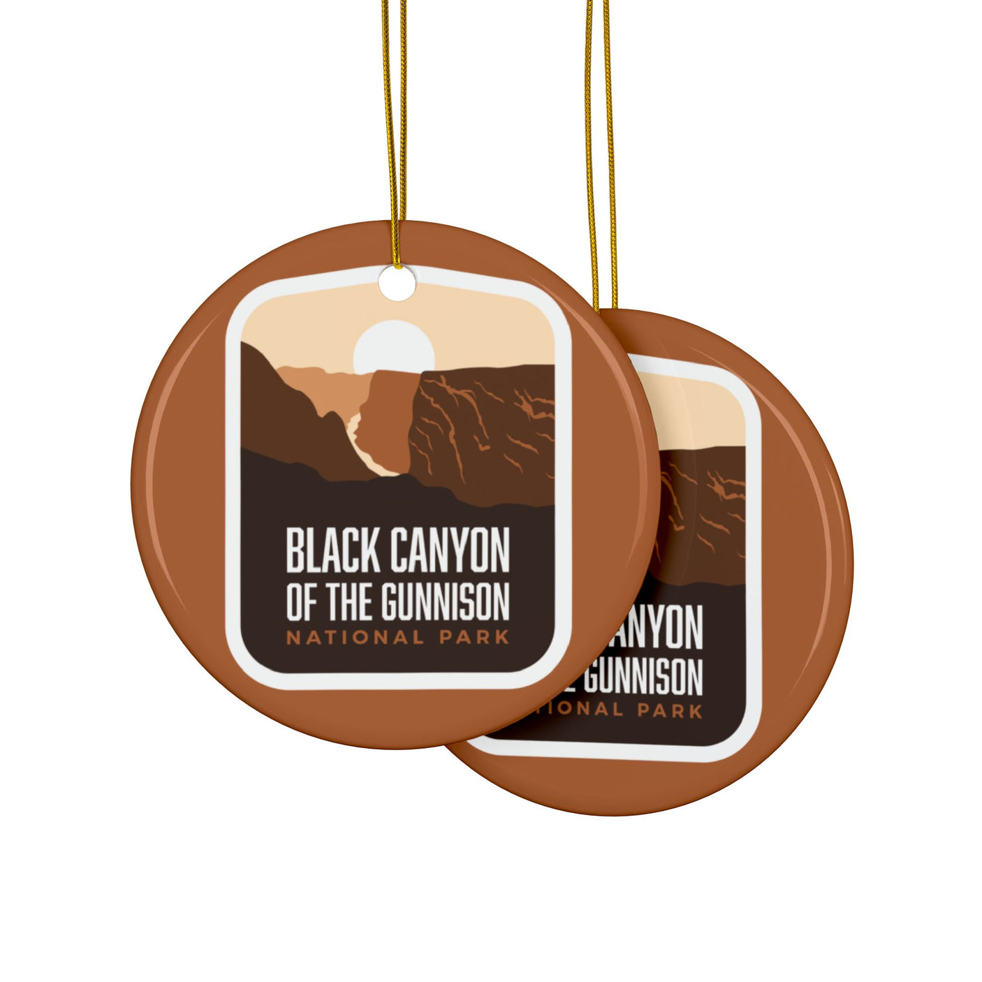 Black Canyon of the Gunnison National Park Ceramic Christmas Ornament
