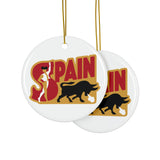 Spain Ceramic Christmas Ornament
