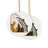 Singapore Ceramic Christmas Ornament