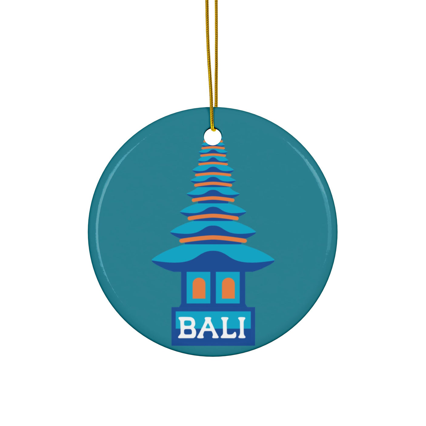 Bali, Indonesia Ceramic Christmas Ornament