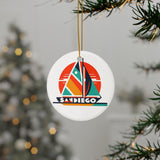 San Diego Ceramic Christmas Ornament
