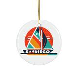 San Diego Ceramic Christmas Ornament