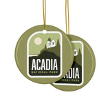 Acadia National Park Ceramic Christmas Ornament