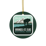 Wrangell St. Elias National Park Ceramic Christmas Ornament