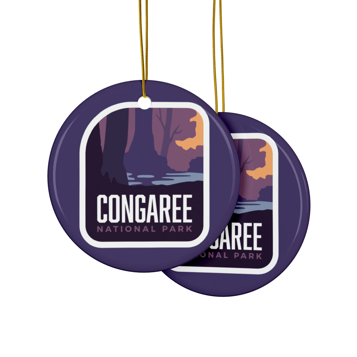 Congaree National Park Ceramic Christmas Ornament