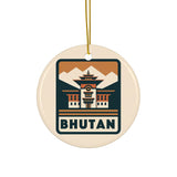 Bhutan Ceramic Christmas Ornament
