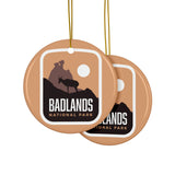 Badlands National Park Ceramic Christmas Ornament