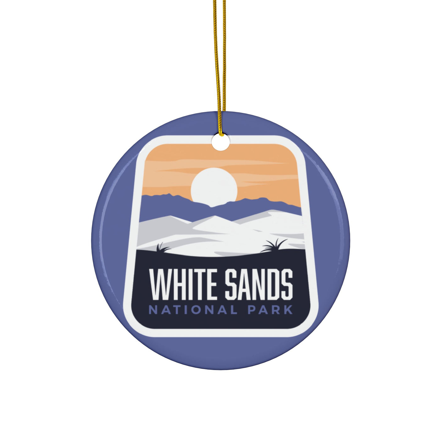 White Sands National Park Ceramic Christmas Ornament