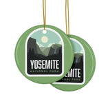 Yosemite National Park Ceramic Christmas Ornament