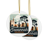 Savannah Ceramic Christmas Ornament
