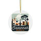 Savannah Ceramic Christmas Ornament