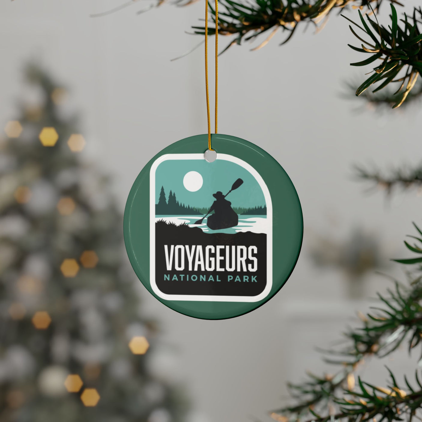 Voyageur National Park Ceramic Christmas Ornament