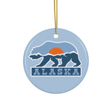 Alaska Ceramic Christmas Ornament