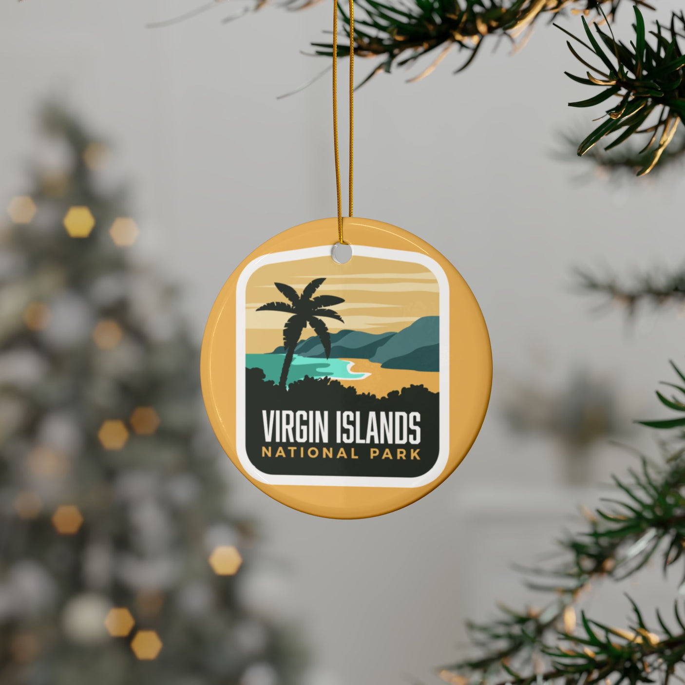 Virgin Islands National Park Ceramic Christmas Ornament